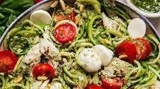 Pesto Zoodle Salad with Chicken