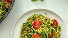 Pesto Zucchini Pasta [Zoodles]