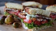 Pork Belly Lettuce Tomato Sandwich