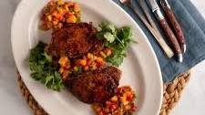 Pork Chops with Peach Salsa