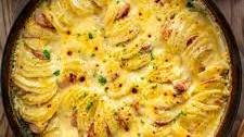 Potatoes Au Gratin with Smoked Sausage