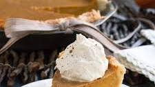 Pumpkin Pie with Brown Sugar Cinnamon Whipped Cream