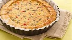 Quiche con verdure e pancetta