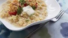 Quinoa Risotto with Lemon and Roasted Tomatoes