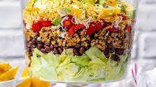 Rachel's "Fancy" Layered Taco Salad