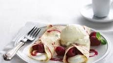 Raspberry Cream Cheese Crepes