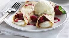 Raspberry Cream Cheese Crepes Recipe