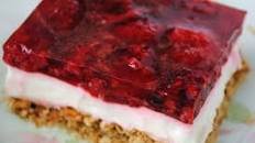 Raspberry Cream Cheese Pretzel Salad