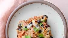 Rice and Bean Casserole with Sweet Potatoes
