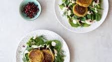 Roasted Cauliflower Falafel with Tahini Dressing