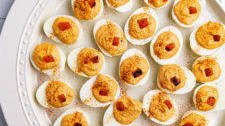 Roasted Red Pepper Deviled Eggs