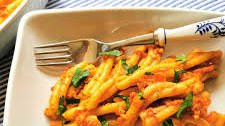 Roasted Red Pepper Pesto with Pasta