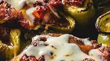 Roasted Sloppy Joe Stuffed Peppers