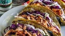 Salmon Tacos with Mexican Slaw