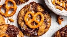 Salted Caramel Pretzel Chocolate Chip Cookies