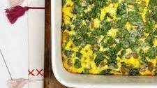 Sausage, Spinach & Feta Egg Bake