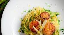 Scallops and Asparagus with Lemon Spaghettini