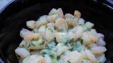 Scallops in Garlic Cream Sauce