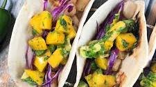 Scallop Tacos with Mango Salsa