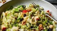 Shaved Brussels Sprouts Salad with Dijon Dressing
