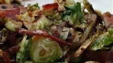 Shaved Brussels Sprouts with Bacon and Almonds