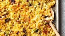 Sheet Pan Mac and Cheese with Brussels Sprouts