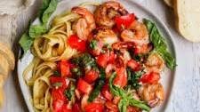 Shrimp Bruschetta Pasta