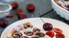 Simple Cherry Clafoutis Tart