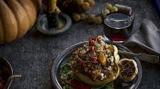 Simple Vegetarian Stuffed Acorn Squash