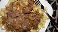 Sirloin Tips With Garlic Butter Stroganoff