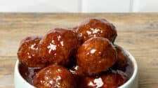 Smoked bbq meatballs