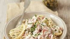 Spaghetti Carbonara with Capers