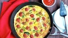 Spaghetti Squash and Meatball Frittata