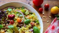 Spaghetti Squash Salad with Basil and Tomatoes