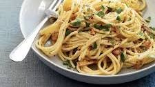 Spaghetti with Anchovy Carbonara