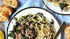 Spaghetti w/ Sausage & Kale