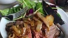 Spiced Ribeye Roast with Caramelized Onions