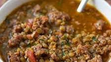 Spicy Sausage Lentil Soup Recipe