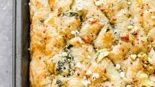 Spinach Artichoke Italian Focaccia.
