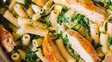 Spinach Artichoke Pasta with Chicken