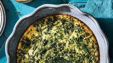 Spinach & feta quiche