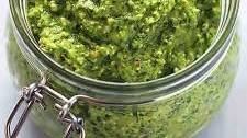 Spinach Pesto with Almonds and Feta