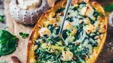 Spinach Stuffed Spaghetti Squash