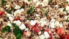 Spinach, Tomato, and Feta Quinoa Salad