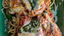 Stovetop Chicken Parm with Pesto