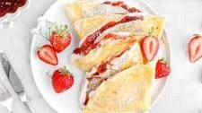 Strawberries and Cream Crepes