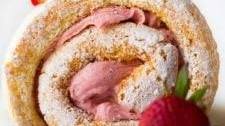 Strawberries 'n' Cream Cake Roll