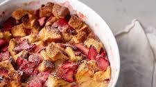 Strawberry Bread Pudding