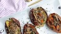 Stroganoff Stuffed Sweet Potatoes