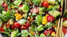 Summer Salad with Corn, Strawberries & Avocado